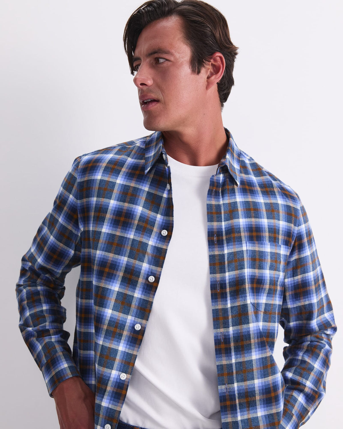 Justin Long Sleeve Flannel Shirt