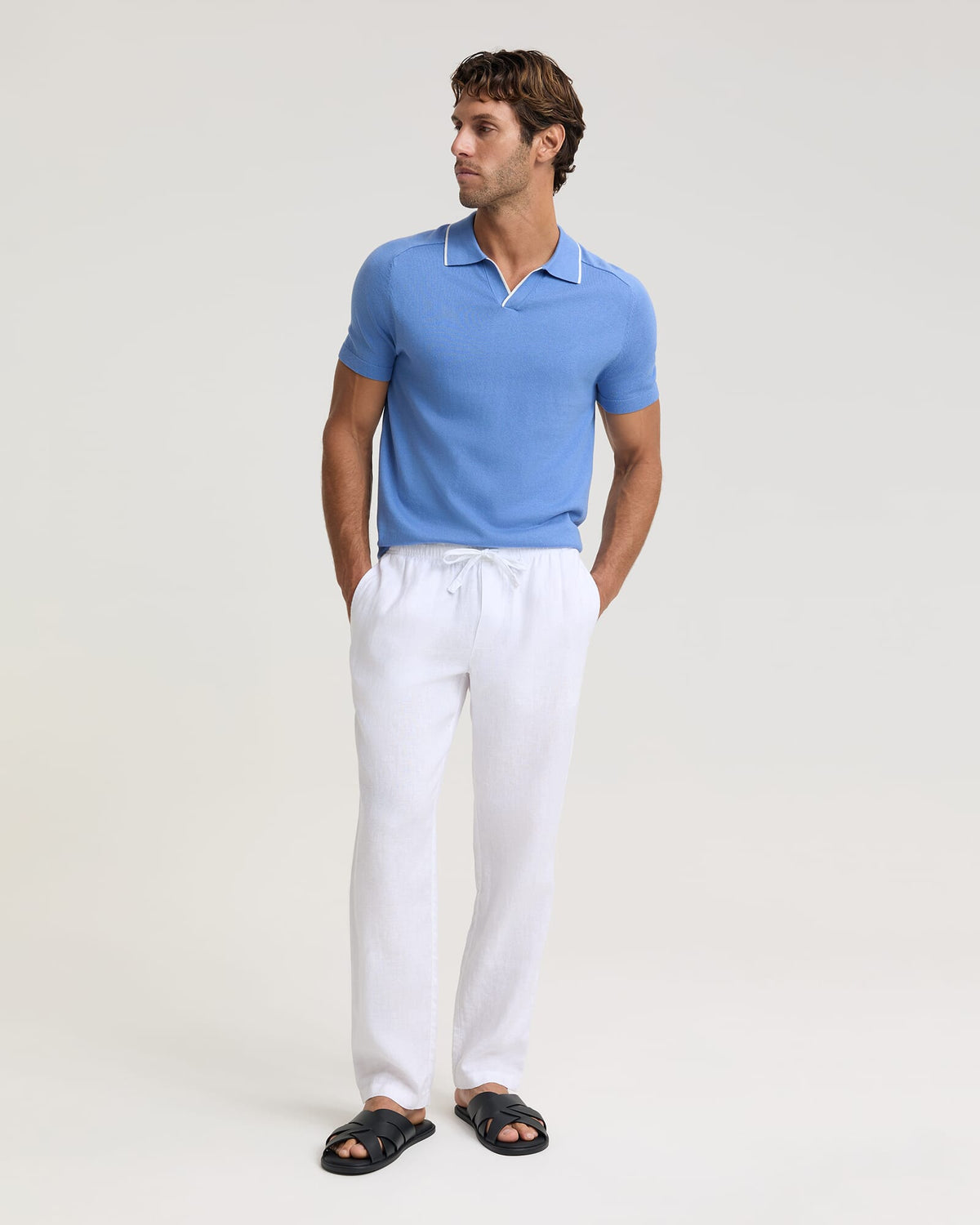 Brookes Tipped Knit Polo