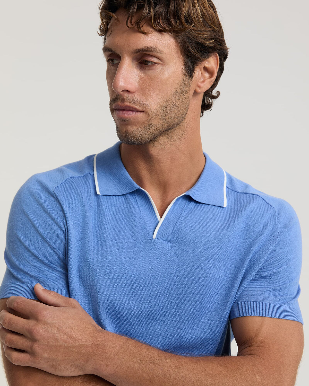 Brookes Tipped Knit Polo
