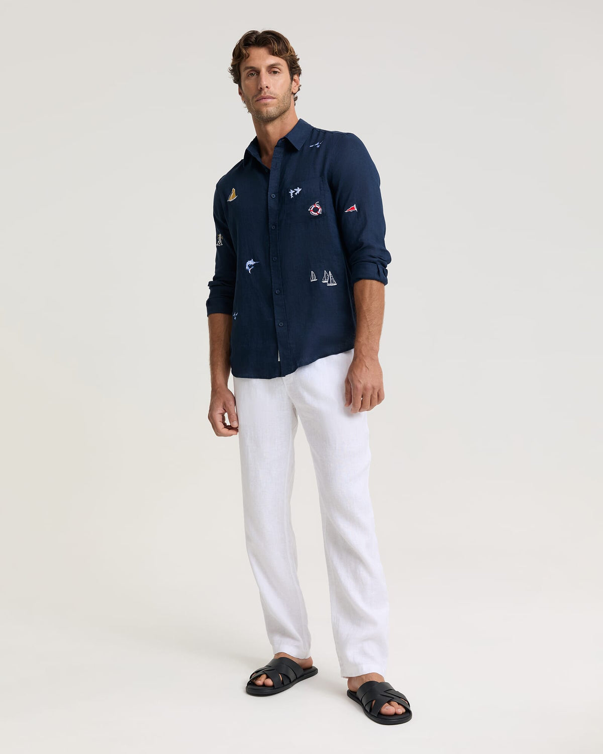 Halyard Long Sleeve Linen Shirt