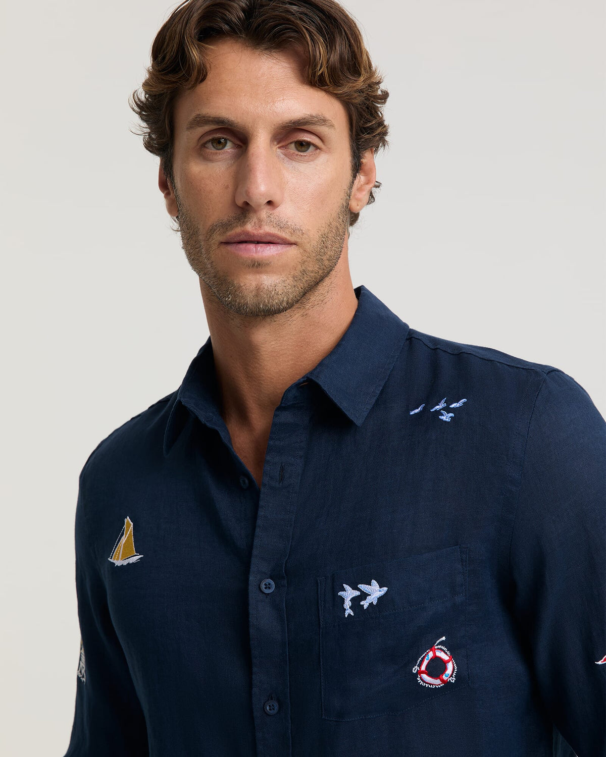 Halyard Long Sleeve Linen Shirt